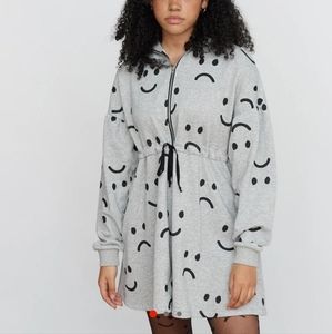 Lazy oaf happy sad sweater dress